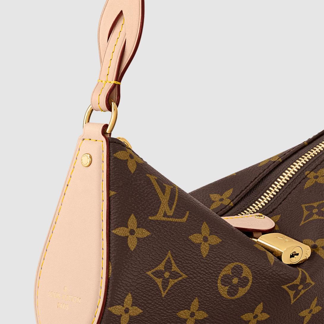 Túi Louis Vuitton Pochette Tirette Monogram Nữ Nâu